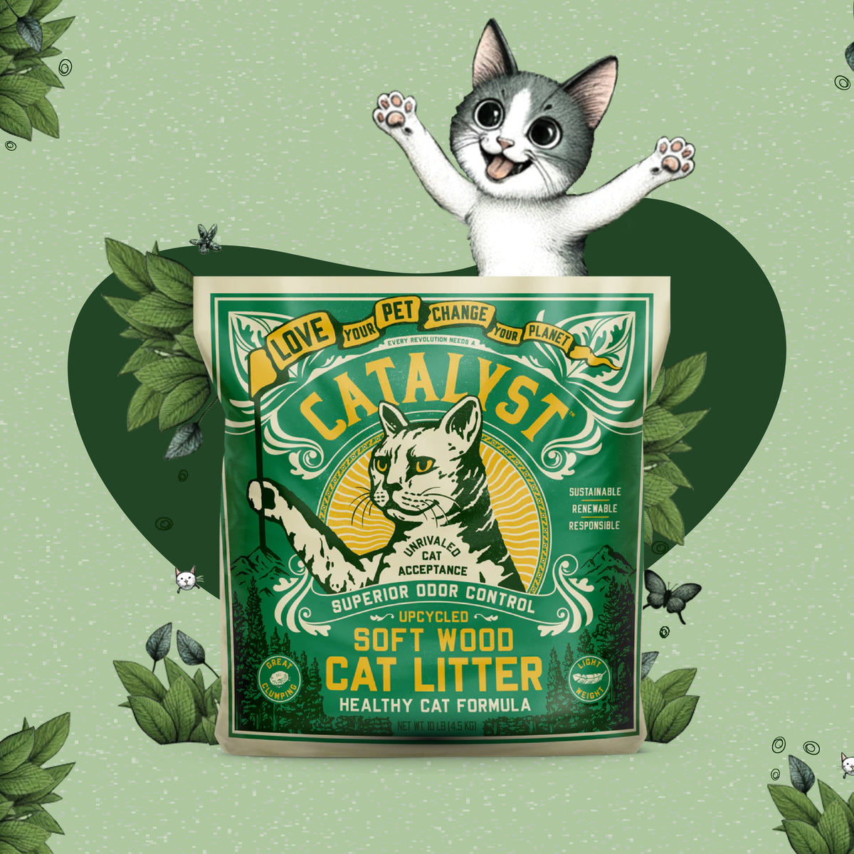 Best cat litter that does not kick up dust by Catalyst Pet